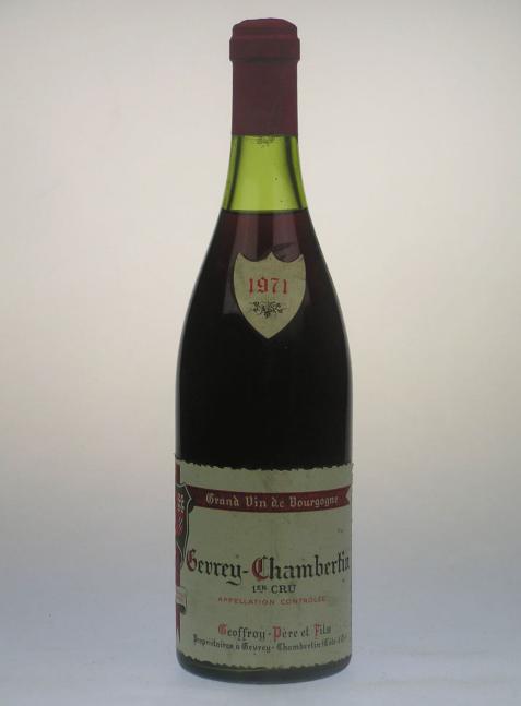 Gevrey-Chambertin 1e Cru, domaine Geoffroy Père & Fils 1971